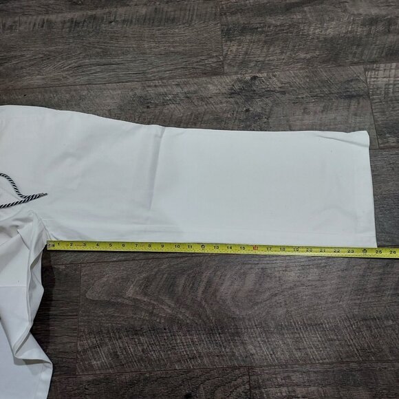 TOMMY HILFIGER White Cotton Cropped Capri wide leg Pants Size 4 NWT vintage 2000 - Picture 6 of 10